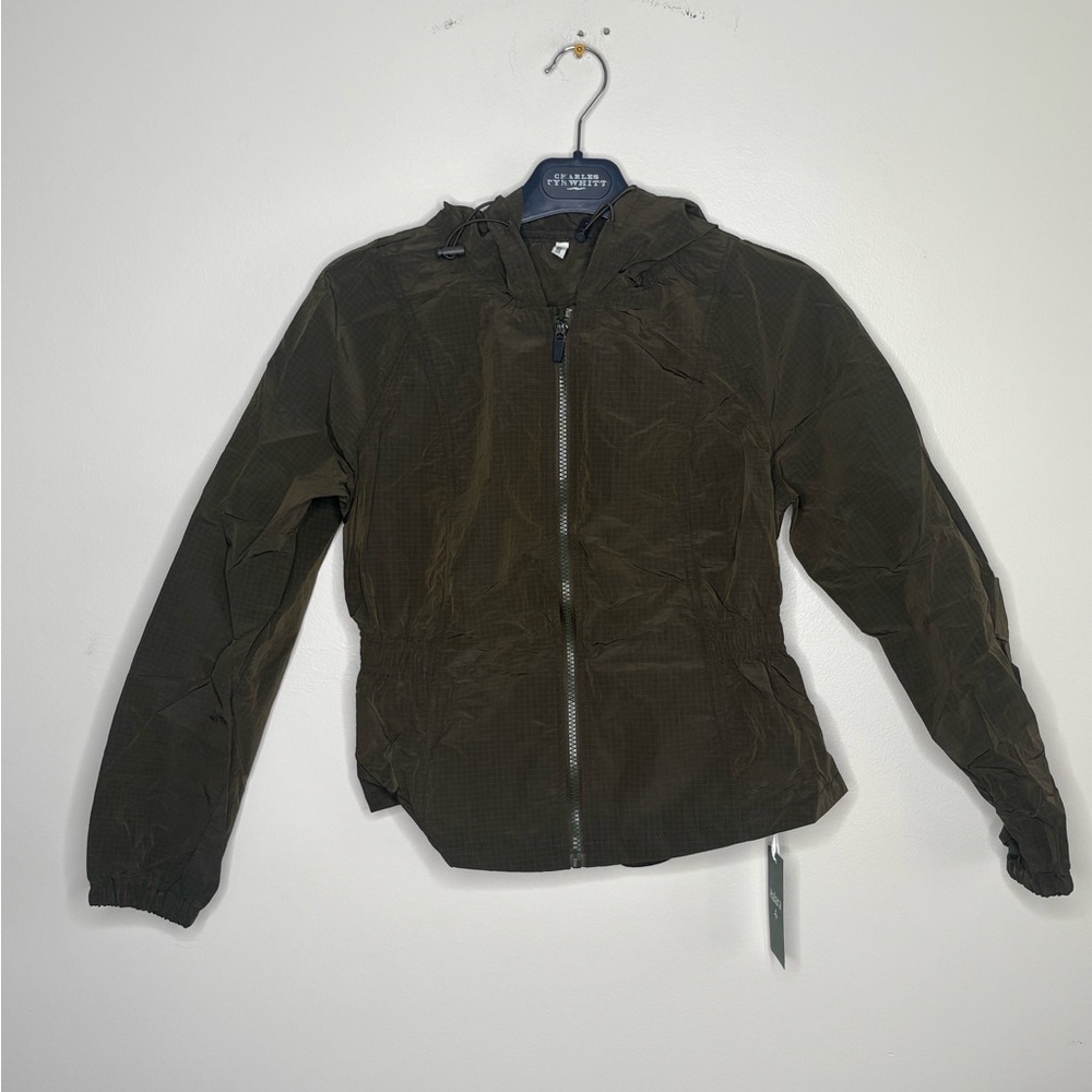 Halara Olive Green Rain Jacket